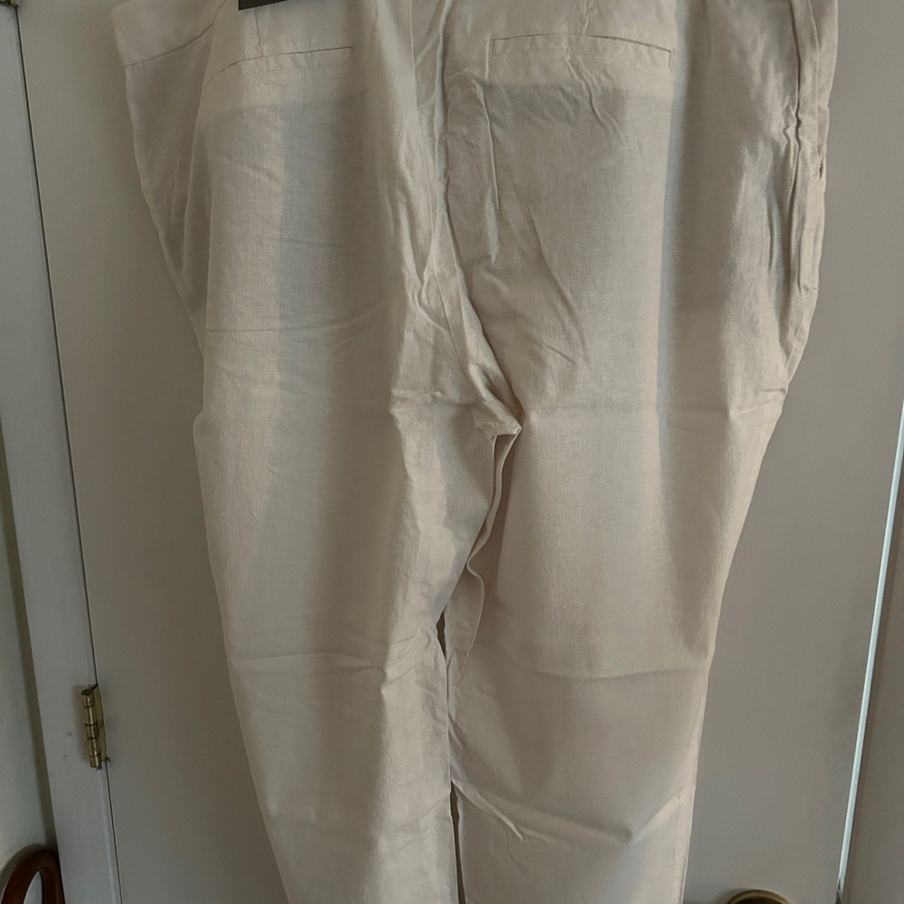 NWT Style & Co. Straight Cream Casual Pants Size 20W